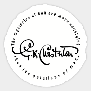 The Mysteries of God Sticker